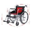 Folding Wheelchair Lightweight Portable, Attendant Propelled Elderly Wheelchairs with Leg Su view 2