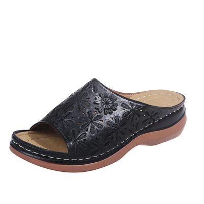Orthopedic Sandals For Women Plantar Fasciitis Narrow Width Orthopedic Sandals for Women Walking Slippers with Arch Support Anti-Slip Breathable Dressy Summer Vintage Slip On Orthotic Flip Flops