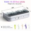 Gerkia Dental Floss Portable Case, Easy to Store Floss Picks of Various Sizes, Portable Dental Floss Dispenser is Perfect for Travelling, Hotels, Dinners, Appointments.Ink Tree view 2