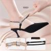 Asnewa Elastic High Heels Shoe Straps, High Heel Anti-Loose Straps, Rhinestone Elastic Detachable Shoe Straps for Heels with Anti-Slip Stickers (2pairs 05) view 4