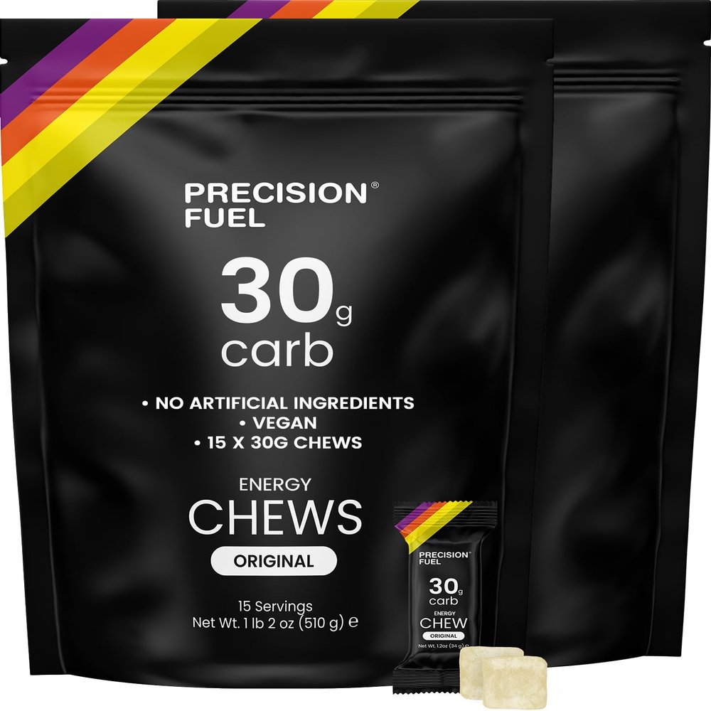 Precision Fuel PF30 Chew Energy Chews - Carbohydrate Fuel for Endurance, Lightweight & Portable, 30g Carbs - Ideal for Long Runs, Rides & Workouts - Original Flavour (30 Chews)