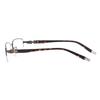 HELES Men's Metal Half Rim Rectangle Eyewear Blue Light Blocking Single Vision Reading Glasses UV+420cut Computer Readers -Gunmetal||+2.50 Strength view 4