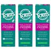Tom's of Maine Antiplaque and Whitening Fluoride Free Natural Toothpaste Gel, Vegan, Spearmint, 4 Ounces (3 Pack) view 1