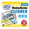 SANI 360 Washing Machine Cleaning tablets, 12 pack is Formulated with Enzyme, Deep Cleans and Deodorizes Front and Top Loading Washers use up to 1 year supply Lemon Scent view 1