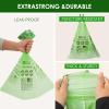 10-13 Gallon Compostable Trash Bags with Drawstring, Heavy Duty Extra Thick 1 Mil, 49.21 Liter, Tear Resistant & Odorless Kitchen Food Scrap Waste Bag, US BPI and OK Compost Home Certified (30 Count) view 3