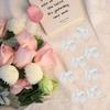 Mini Satin Ribbon Bows, 200pcs Small Ribbon Bows Flowers DIY Appliques Crafts Pre-Tied Satin Bow for Sewing Scrapbooking Crafts Decoration Wedding Gift Box Ornament view 2