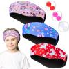 Zhanmai Soft Swimming Headband Silicone Earplugs Set, Including 3 Pcs Secure Swimmers Ear Band 3 Pairs Swimming Earplugs Swim Headbands for Adults Moldable Ear Plugs for Swimming (Dreamy Colors) view 1
