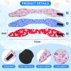 Zhanmai Soft Swimming Headband Silicone Earplugs Set, Including 3 Pcs Secure Swimmers Ear Band 3 Pairs Swimming Earplugs Swim Headbands for Adults Moldable Ear Plugs for Swimming (Dreamy Colors) view 2
