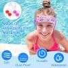 Zhanmai Soft Swimming Headband Silicone Earplugs Set, Including 3 Pcs Secure Swimmers Ear Band 3 Pairs Swimming Earplugs Swim Headbands for Adults Moldable Ear Plugs for Swimming (Dreamy Colors) view 4