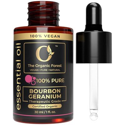 100% Pure & Natural Geranium Essential Oil for Skin Care, Aromatherapy, Diffuser, Massage & Hair | Perfect for Essential Oil Blends and Home Scent Diffusers