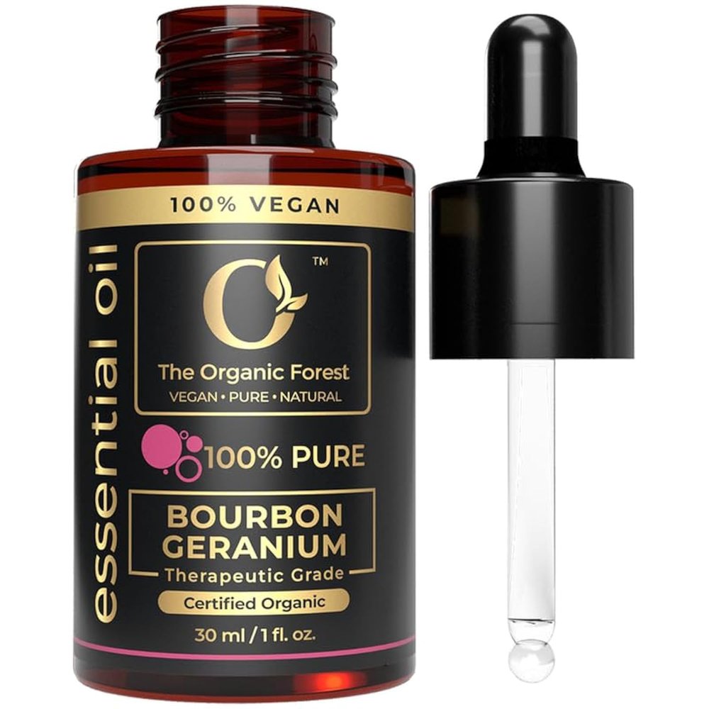 100% Pure & Natural Geranium Essential Oil for Skin Care, Aromatherapy, Diffuser, Massage & Hair | Perfect for Essential Oil Blends and Home Scent Diffusers