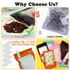 350 Pcs Mylar Bags for Food Storage 4x6 Mylar Bag with Window Black Resealable Bags for Small Business Bulk Smell Proof Bag Freeze Dried Candy Sealable Packaging Coffee Bean Zipper Packaging view 4