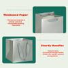 ADIDO EVA Silver Square Gift Bags Small Size Square Bottom Paper Bags with Handles for Party Favor, Shopping Bag (8x8x8 In, 10 CT) view 3