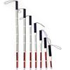 54 inches Long Portable White Cane Lightweight Aluminum Telescoping Blind Walking Stick for The Blind Foldable White Cane