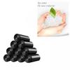 10 Litre Waste Bag,Portable PE Extra Strong Bin Liners with Handle,5 rolls black / 100 counts in total view 2