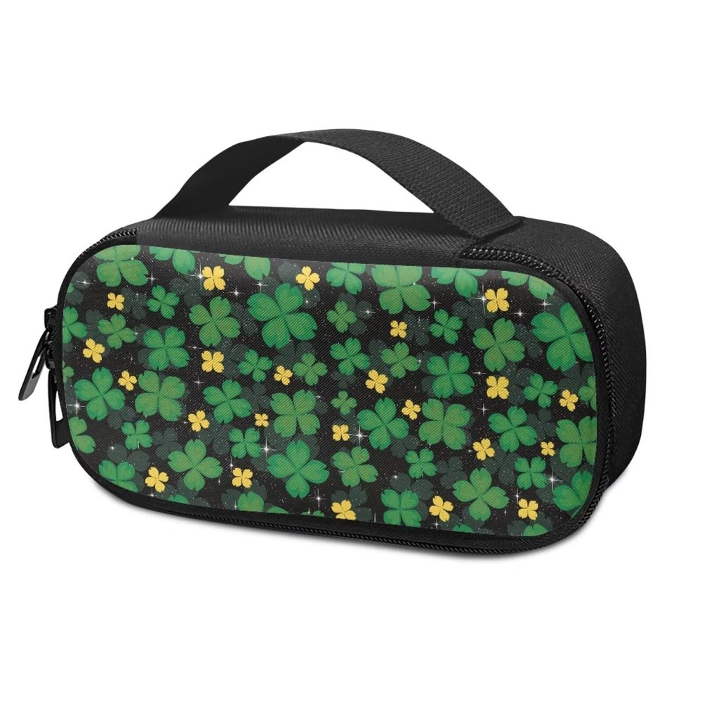 Pzuqiu Insulin Cooler Travel Case - Diabetic Travel Case Suitable for Insulin People Carrying Temperature Sensitive Diabetes Medicines for Short Trips, Sant Patrick Lucky Grass