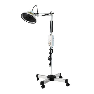 Far Infrared Light 250W 360 Rotating Adjustable Mineral Infrared Heat Lamp Timing Function Therapy Light Rolling Lamp for Relieve Joint Pain and Muscle Aches