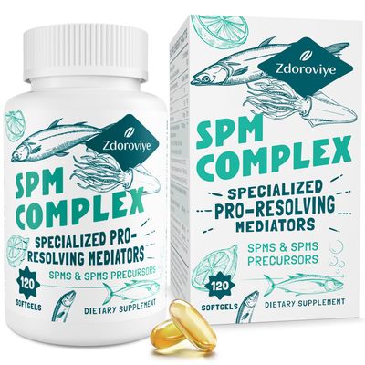 Zdoroviye Specialized Pro-Resolving Mediators and SPMs Precursors Complex, SPM Supplement - 120 Softgels