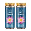 BLUE TEA - Pink Lotus Flower Tea - 1.40 Oz - 20 Cups | SUPER ANTIOXIDANT | Refreshing - Herbal Tea - Caffeine Free - Flower Based - Detox - Non Bitter - Non-GMO | Pet Jar Packaging view 1