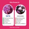 BLUE TEA - Pink Lotus Flower Tea - 1.40 Oz - 20 Cups | SUPER ANTIOXIDANT | Refreshing - Herbal Tea - Caffeine Free - Flower Based - Detox - Non Bitter - Non-GMO | Pet Jar Packaging view 4