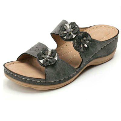 Ladmiple Orthopedic Dress Sandals For Women Plantar Fasciitis Women's Comfortable Orthopedic Sandals Dressy Slip On Orthotic Flip Flops Casual Summer Walking Beach Shoes With Arch Support 2023