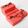 10pcs Gift Packaging Box, Red, Blue, Black, Kraft, Wedding, Birthday, Candy, Chocolate Cake, (12x12x5cm, Red) view 1