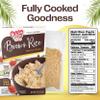 Bloom's Oneg Vacuum Pouch Brown Rice - Gluten Free & Sugar Free Hearts of Palm Brown Rice, Vegan & Non GMO - 100 Calories Per Box, For Quick & Easy Meals - Fully Cooked Hearts of Palm Rice - 54 oz. 6 Pack view 2
