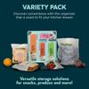 Matter Compostable Assorted Kitchen Bags, 230 Count, Biodegradable, Eco-Friendly Resealable Food Storage Variety Pack, 80 Snack, 80 Sandwich, 50 Quart & 20 Gallon view 2