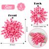 AIMUDI Hot Pink Grosgrain Ribbon Curly Bows - 6 Count, 4 Inch, Multi-purpose Decorative Occasions, Perfect for Gift Wrapping, Baby Shower, Birthday, Christmas, Wedding view 2