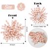 AIMUDI Rose Gold Curly Bows 4" Self Adhesive Pink Burst Bows Curly Ribbon Bows for Gift Wrapping Twist Tie Bows for Treat Bags Gift Basket Baby Shower Wedding Party Decorations - 6 Counts view 2