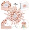 AIMUDI Rose Gold Curly Bows 4" Self Adhesive Pink Burst Bows Curly Ribbon Bows for Gift Wrapping Twist Tie Bows for Treat Bags Gift Basket Baby Shower Wedding Party Decorations - 6 Counts view 4