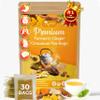 TOG999, 30 Bags Premium Turmeric Ginger Cinnamon Tea, Improve Digestion, Support Brain, Weight, Skin and Sleep, Eco-Conscious Tea Bags and Premium Natural Ingredients. Turmeric Ginger Herbal Tea. No Sugar, No Caffeine, No Gluten, Vegan. view 1