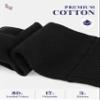 Hugh Ugoli Mens Cotton Diabetic Crew Socks, Non-Binding, Wide, Seamless Comfortable, Edema Neuropathy Sock, Black, X-Large, Shoe Size:US 11-13 for Men, 8 Pairs view 3