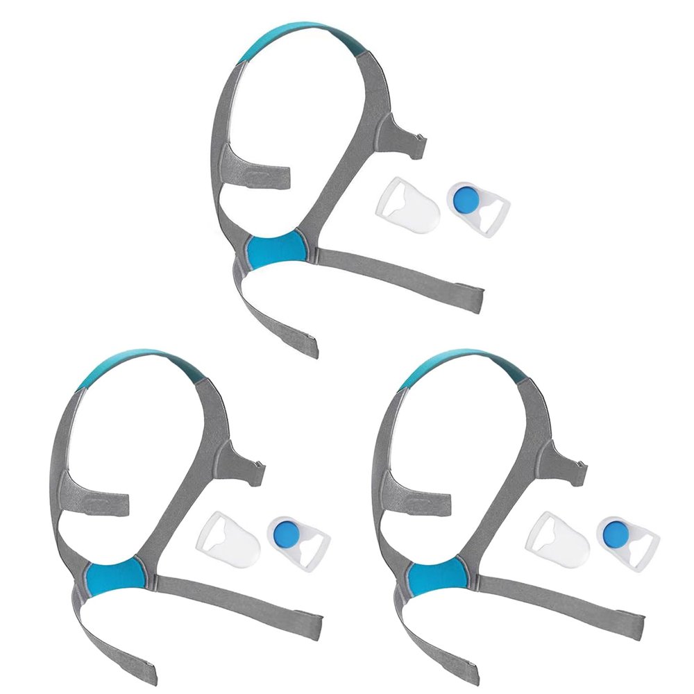 Airfit f20 Headgear, 3-Pack Replacement CPAP Mask Headgear Strap CPAP Supplies for Airfit/AirTouch F20, Large (Without Mask)