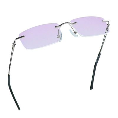 LifeArt Blue Light Blocking Glasses, Computer Reading Glasses, Anti Blue Rays, Reduce Eyestrain, Stylish for Men and Women(Silver,+2.50 Magnification)