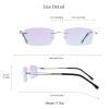 LifeArt Blue Light Blocking Glasses, Computer Reading Glasses, Anti Blue Rays, Reduce Eyestrain, Stylish for Men and Women(Silver,+2.50 Magnification) view 4