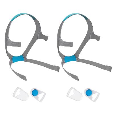 Airfit f20 Headgear with Clips, 2-Pack Replacement CPAP Mask Headgear Strap with Clips CPAP Supplies for Airfit/AirTouch F20, Large (Without Mask)