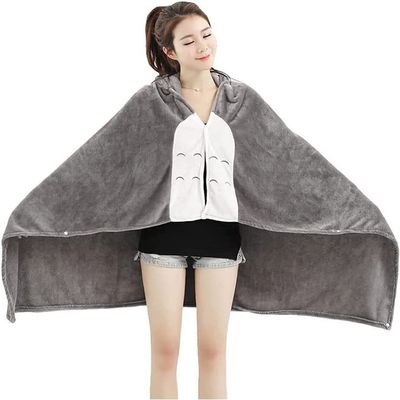 YUSIWOAL Wheelchair Blanket,Thicken Fleece Wearable Hoodie Blanket Throw for Women, Lightweight Super Soft Cozy Fleece Wearable Plush Throw Blanket