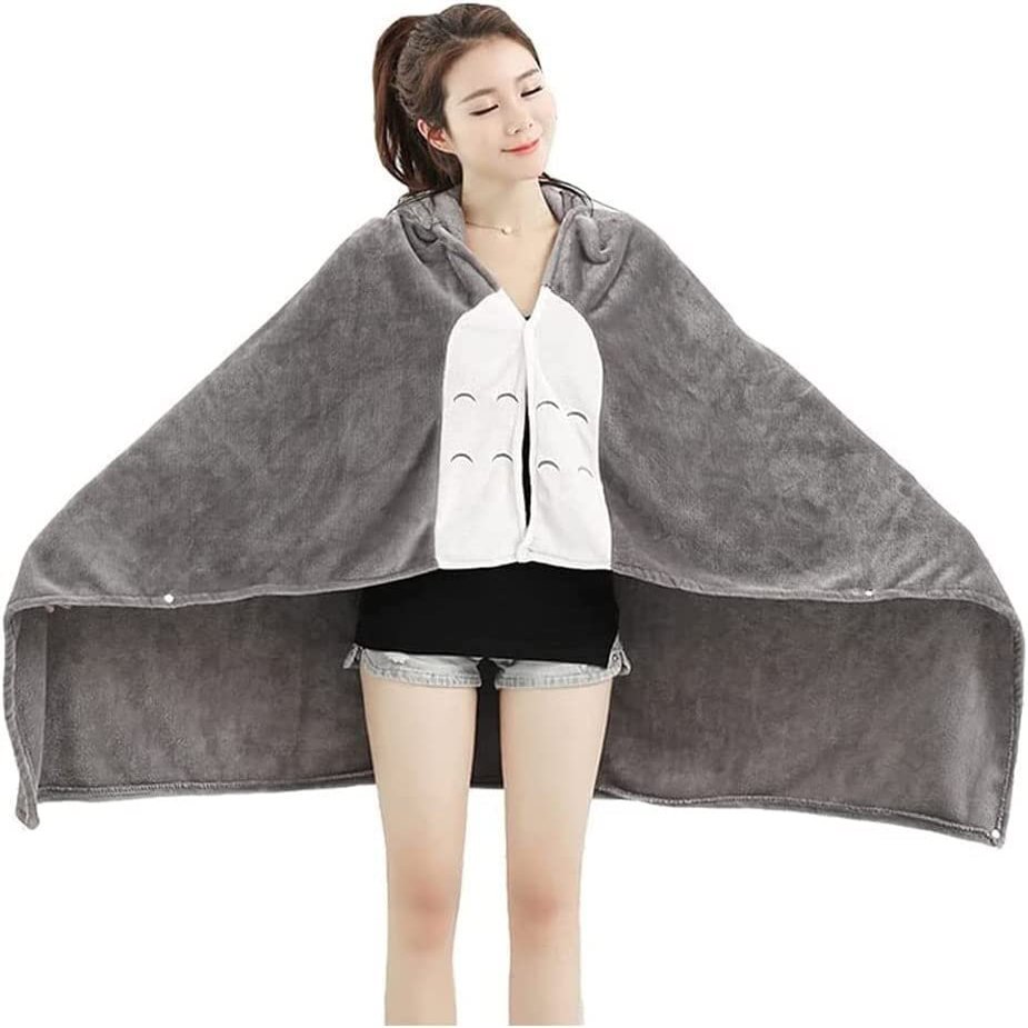 YUSIWOAL Wheelchair Blanket,Thicken Fleece Wearable Hoodie Blanket Throw for Women, Lightweight Super Soft Cozy Fleece Wearable Plush Throw Blanket