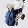 YUSIWOAL Lightweight Wheelchair Blanket, Fleece-Lined Warmer Cozy Leg Wrap with Zipper for Adults Wheelchair Cosy Wheelchair Warm Covers Leg and and Lower Body view 4