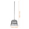 BESTOYARD Broom and Dustpan Set, Stainless Steel Broom Dustpan Com Bo Set Long Handle Cleaning Broom Thicken Broomstick Standing Dust Pan for Home Kitchen Office view 4