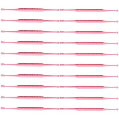 Healifty 30Pcs Ear Picks Ear Wax Removal Cleaner Ear Scoop Plastic Ear Cleaning Spoon Curette Kit for Ear Care, 9X0.4X0.4CM