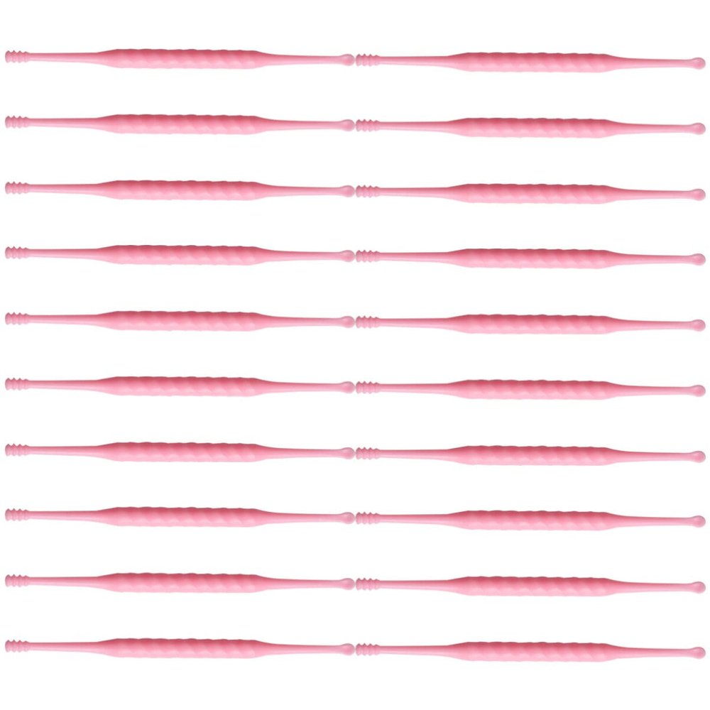 Healifty 30Pcs Ear Picks Ear Wax Removal Cleaner Ear Scoop Plastic Ear Cleaning Spoon Curette Kit for Ear Care, 9X0.4X0.4CM