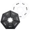 Sibba 7 Day Pill Organizer, 2 Pcs Medicine Pill Box, Daily Pill Holder, Portable Travel Pill Container Holder for Pocket or Purse, Medicine Planner for Vitamins Fish Oil, Supplements (Black, Clear) view 1