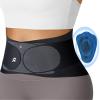 0.5mm Ultra Thin Back Brace with 3D Lumbar Pad, Seamless Yoga Fabric, Lightweight Back Brace for Women Men, Lower Back Pain, Sciatica, Posture, Back Support for Wearing Under Clothes, FSA Eligible view 1