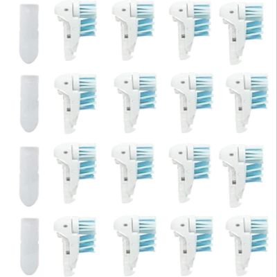 Ustbaly Dual-Action Electric Replacement Toothbrush Heads Fit for Models 3733 4732 4734 - Cup-Shaped and Action Cup Brush Heads - Efficient Cleaning - Easy to Replace (16Pcs)