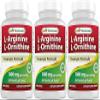 Best Naturals L-Arginine L-Ornithine - 1000mg per Serving - 120 Tablets - Non-GMO & Gluten Free (120 Count (Pack of 3)) view 1