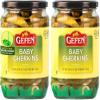 Gefen Baby Cornichon Gherkins | Mini Pickles, 24oz (2 Pack) With Built in Strainer | Super Crisp Mini Gherkins | No Coloring | Natural Flavors | Kosher view 1