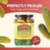 Gefen Baby Cornichon Gherkins | Mini Pickles, 24oz (2 Pack) With Built in Strainer | Super Crisp Mini Gherkins | No Coloring | Natural Flavors | Kosher view 2