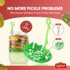 Gefen Baby Cornichon Gherkins | Mini Pickles, 24oz (2 Pack) With Built in Strainer | Super Crisp Mini Gherkins | No Coloring | Natural Flavors | Kosher view 3